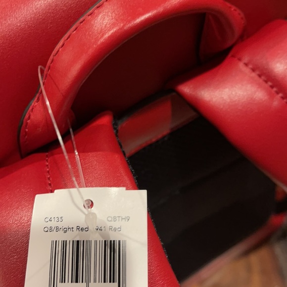 Coach New York Unisex Bright Red Coach Carriage Logo Back pack. - Picture 12 of 14